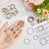 30Pcs 3 Styles Iron Split Rings IFIN-SP0001-19P-3