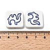 Handmade Porcelain Beads PORC-Z004-02G-3