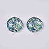 Glass Cabochons LS-GLAA-WH0015-09F-2