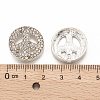 Peace Sign Alloy Crystal Rhinestone Beads LS-RB-J451-01S-3