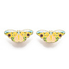 Butterfly with Sunflower Enamel Pin LS-JEWB-G014-B01-2