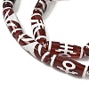 Rice Shape Tibetan Style dZi Beads Strands G-A269-A03-01-4