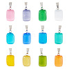 12Pcs 12 Colors Cat Eye Pendants CE-TA0001-04-2