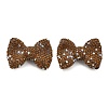 Bowknot Shape Polymer Clay Rhinestone Beads CLAY-NH0001-05B-1