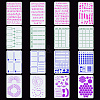 16Pcs Letter Geometric Plastic Drawing Painting Stencils DIY-WH0320-25-1