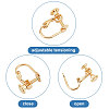 Beebeecraft 20Pcs Brass Clip-on Earring Findings KK-BBC0003-38-4