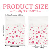 2 Bags Flower Printed OPP Cellophane Self Seal Bags OPC-TADJ0001-01-5