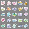 50Pcs Butterfly PET Stickers PW-WGABAA5-01-4