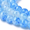 Spray Painted Glass Beads Strands GLAA-XCP0011-19-3
