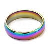 Ion Plating(IP) 304 Stainless Steel Flat Plain Band Rings STAS-I160-B-15mm-M-2