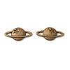 Zinc Alloy Cabochon Enamel Settings PALLOY-WH0036-26AB-1-2