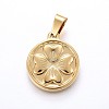 304 Stainless Steel Pendants STAS-H458-21G-1