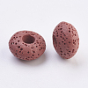 Natural Dyed Lava Rock European Beads G-E477-A02-2