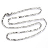 Non-Tarnish 304 Stainless Steel Figaro Chain Necklaces NJEW-S420-003C-P-4