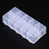 Cuboid Plastic Bead Containers CON-N007-01-4