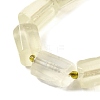 Natural Lemon Quartz(Heated) Beads Strands G-L552R-01-4