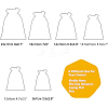 Burlap Packing Pouches Drawstring Bags ABAG-BC0001-12-6