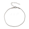 Twist 304 Stainless Steel Link Chains Bracelets for Women BJEW-K240-09P-4