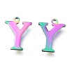 Ion Plating(IP) 304 Stainless Steel Charms STAS-H112-Y-M-2