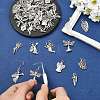 45Pcs 9 Styles Tibetan Style Alloy Pendants FIND-CJ0005-73-5
