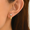 Elegant and Versatile Round Stainless Steel Stud Earrings QQ2753-4