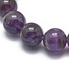 Natural Amethyst Bead Stretch Bracelets X-BJEW-K212-C-034-3