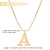 1pc 304 Stainless Steel Letter Pendant Necklaces NJEW-LP0001-38A-G-2