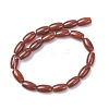 Oval Natural Carnelian Beads Strands G-D622-06-G-A-5