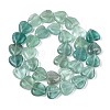 Natural Green Fluorite Beads Strands G-T142-64A-2