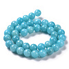 Natural Mashan Jade Round Beads Strands X-G-D263-8mm-XS28-6