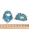 Dyed Natural Druzy Agate links G-R012-05G-05-3