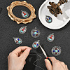 12Pcs 3 Styles Alloy with Dyed Synthetic Turquoise Pendants FIND-SZ0019-79-5