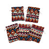 Ethnic Style Burlap Packing Pouches ABAG-N009-06B-01-1