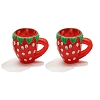 10Pcs Resin Strawberry Water Cup Miniature Ornaments PW-WG36B42-02-1