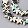 Spray Painted Synthetic Turquoise Beads Strands LS-UNKW-T001-11H-3