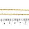 2mm Brass Rope Chain Necklaces for Men Women NJEW-G160-18G-5