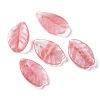 Cherry Quartz Glass Pendants G-F697-A02-1