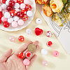 50Pcs Mixed Styles Acrylic Beads Sets SACR-PA0001-22-3