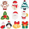 SUNNYCLUE 40Pcs 10 Styles Christmas Theme Opaque Resin Cabochons CRES-SC0002-56-1