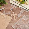 Transparent Acrylic Templates AJEW-WH0007-22-5