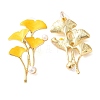 Alloy with Enamel Ear Studs EJEW-U002-07A-1