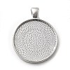 Alloy Pendant Cabochon Settings PALLOY-A13349-P-NR-1