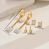 Stainless Steel Square Earring Sets YA2186-1-2