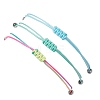 3Pcs Constellations Adjustable Nylon Cord Braided Bead Bracelets for Women Men BJEW-JB11325-11-5