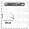 10Pcs PU Leather Heart Corner Protectors AJEW-CL0001-17B-2