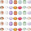 CHGCRAFT 280pcs 14 Style Transparent Glass Beads GLAA-CA0001-49-1