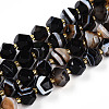 Natural Black Agate(Dyed & Heated) Beads Strands G-T140-09C-2