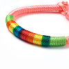 Handmade Braided Rope Polyester Thread Bracelets BJEW-F360-I09-3