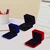 3Pcs 3 Colors Rectangle Velvet Pendant Storage Boxes VBOX-LP0001-02-3