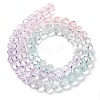 Transparent Painted Glass Beads Strands DGLA-A034-T8mm-A23-5